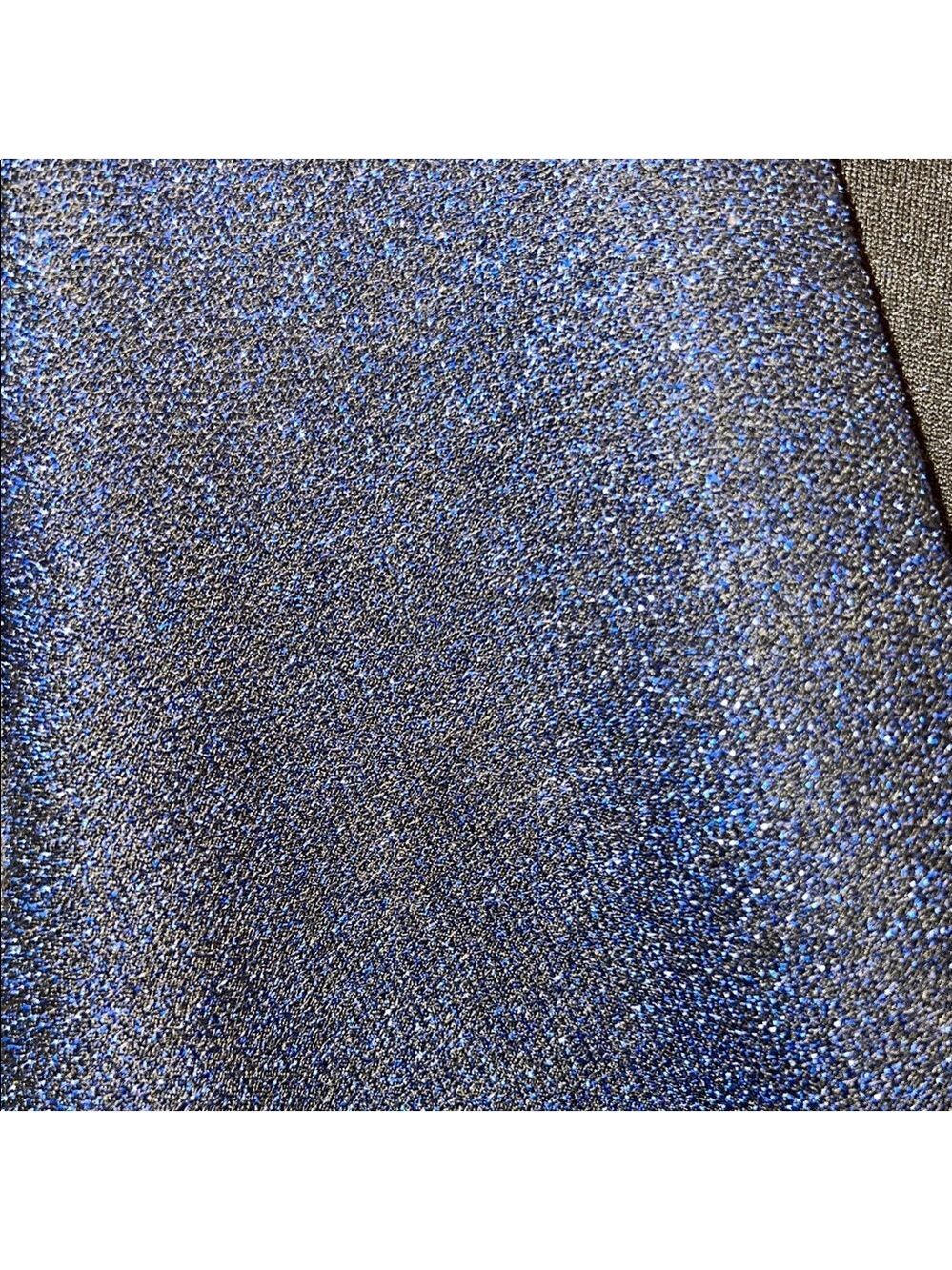 Bold & Chic Navy Blue “Sparkle”Sleeveless Jumpsuit, Plus Size 2X - Picture 4 of 10